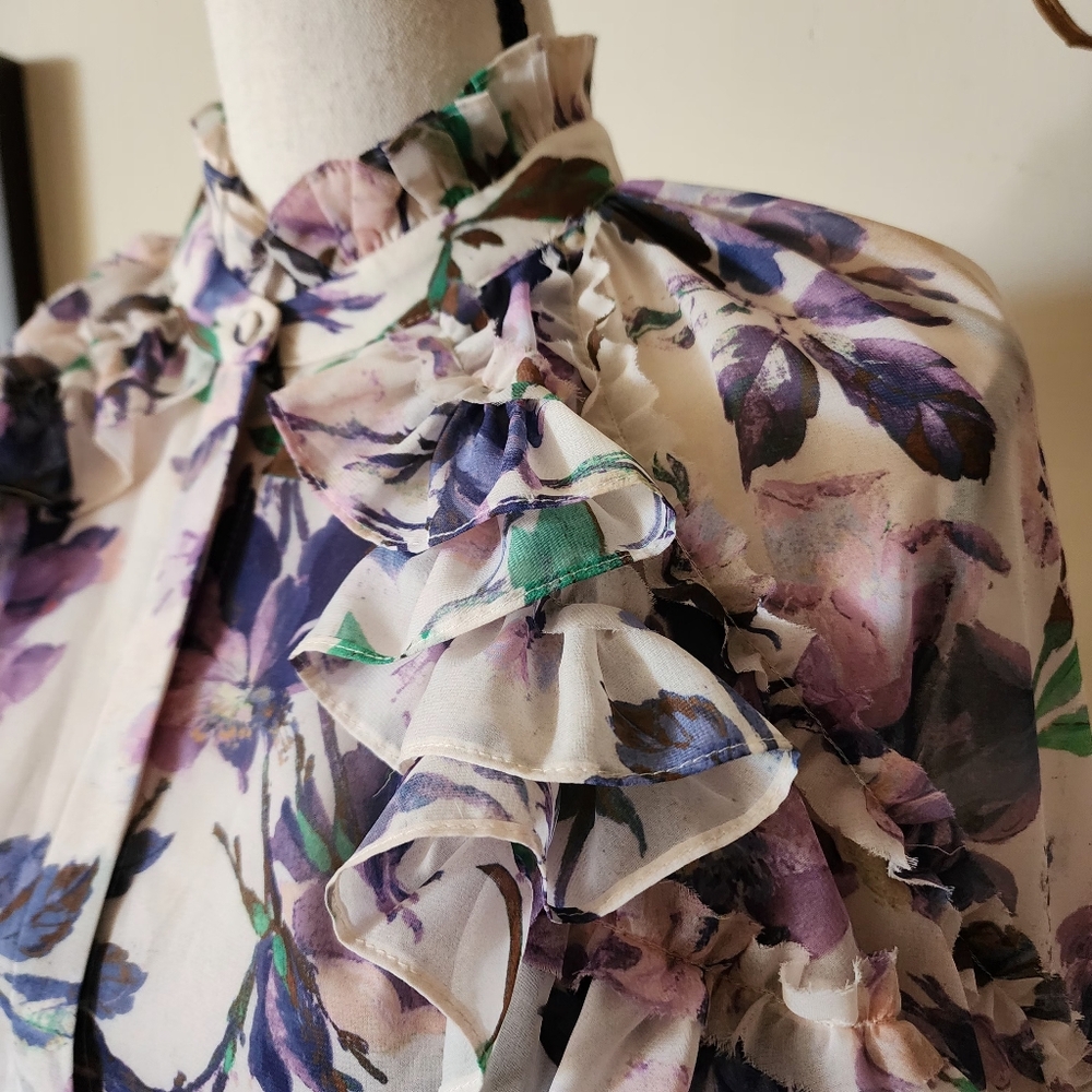 đ„Kobi Halperin Ruffled Phoenix Blouse - Picture 8 of 17